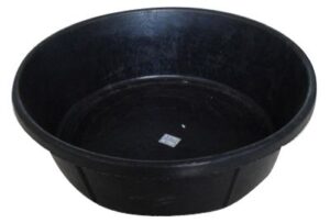 RUBBER FEED PAN BLACK 8QT