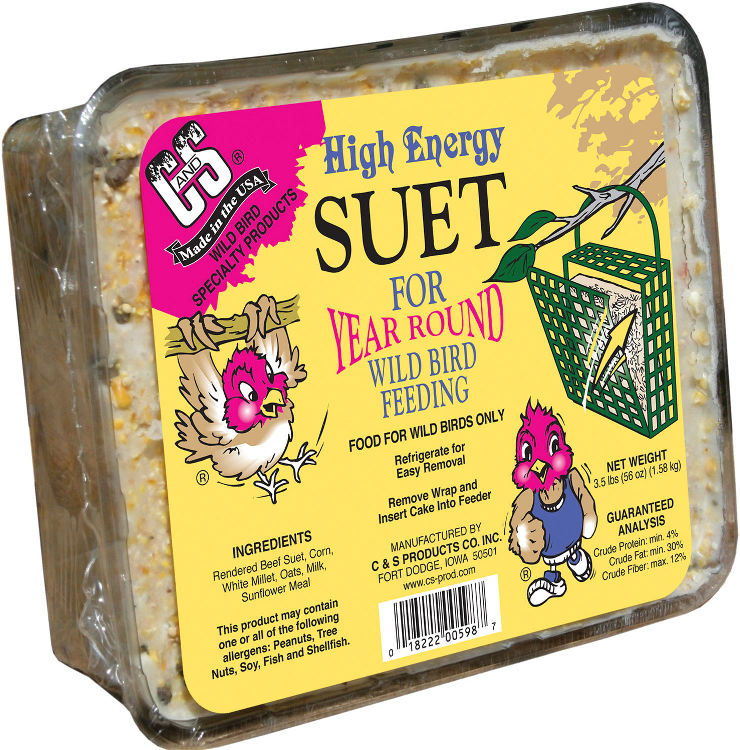 C&S SUET HIGH ENERGY 3.5 LB