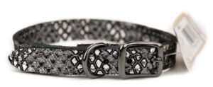 LTHR COLLAR NAT SLV 1/2"X14"