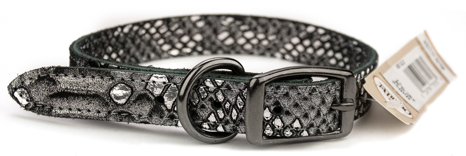 LTHR COLLAR NAT SLV 3/4"X16"