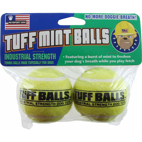 TUFF MINT BALLS DOG TOY 2PK