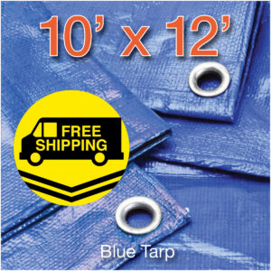 TARP BLUE POLY 10X12FT
