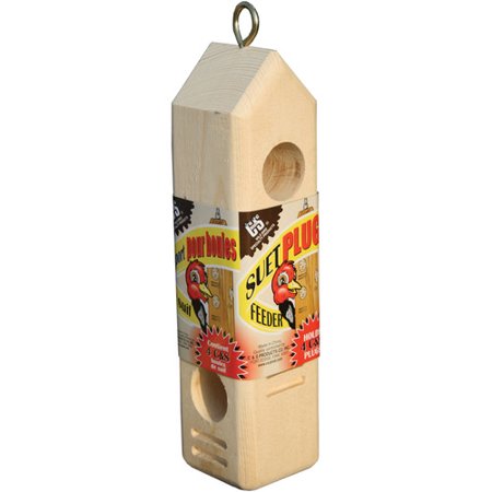 C&S SUET PLUG WOODEN FEEDER