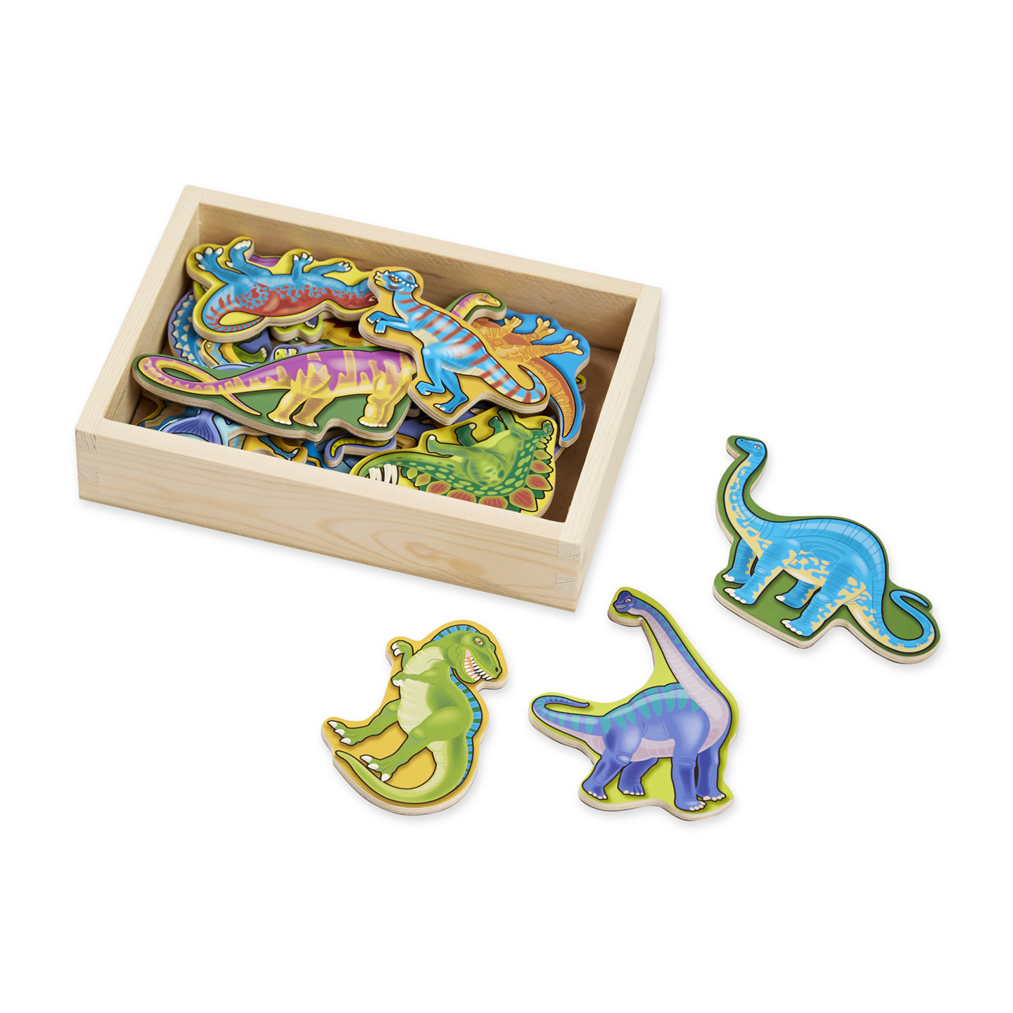 M&D WOODEN DINOSAUR MAGNETS