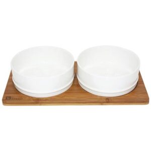 BE ONE DBL BAMBOO BOWL SM