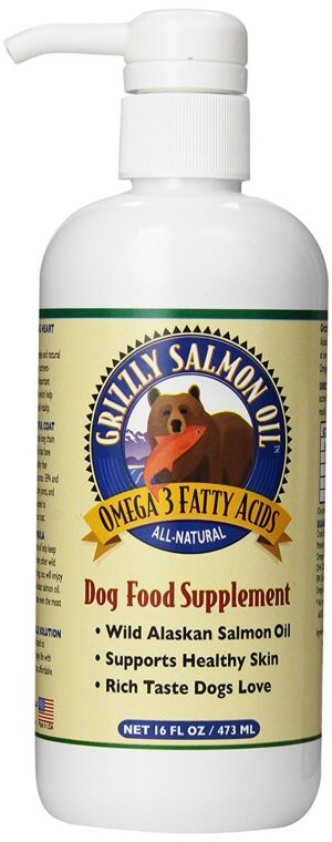 GRIZZLY SALMON OIL DOG 16OZ