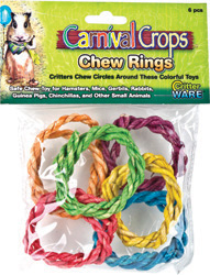 COLORFUL CHEW RINGS 6PC 72
