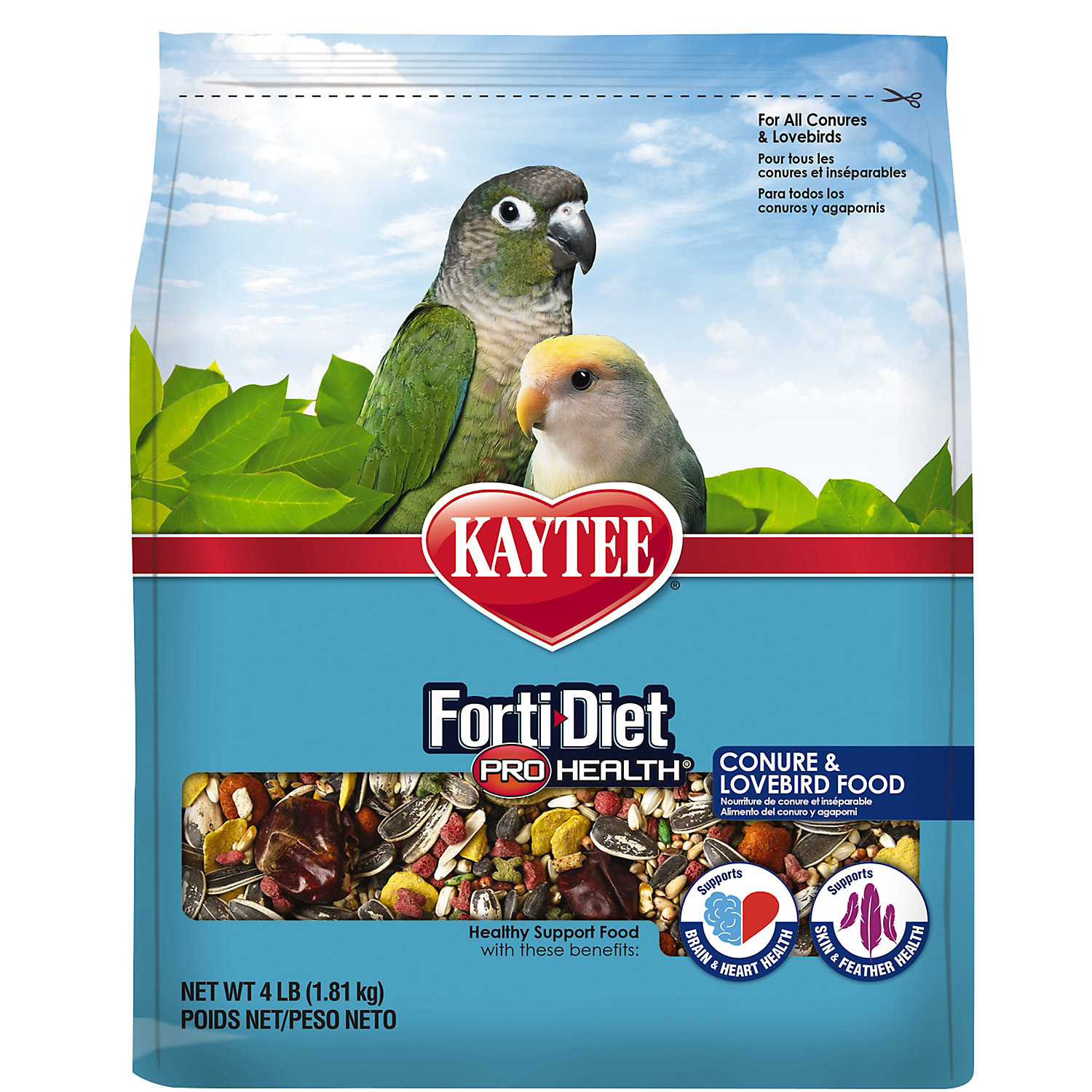 FORTI DIET CONURE&LOVEBIRD 4LB