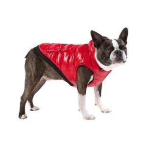 PUFFER VEST SHNY RED 14