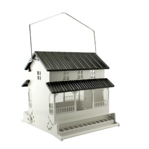 WHITE FARMHOUSE BIRD FDR WHT