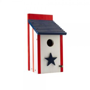 WOOD BLUEBIRD HOUSE R/W/B