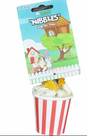 LOOFAH POPCORN SM ANIML CHEW