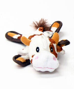 BABY BUMP BROWN COW DOG TOY