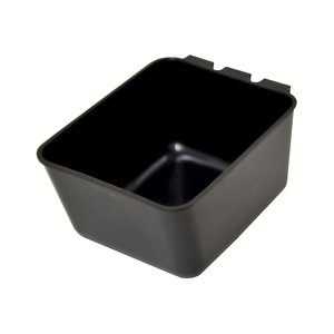 COOP CUP 16OZ PLASTIC BLK SQUARE