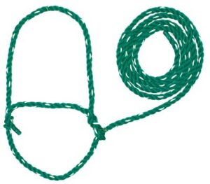 COW HALTER POLY GREEN &WHITE W