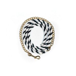 LEAD ROPE COTTON 6FT W/CHAIN BLK