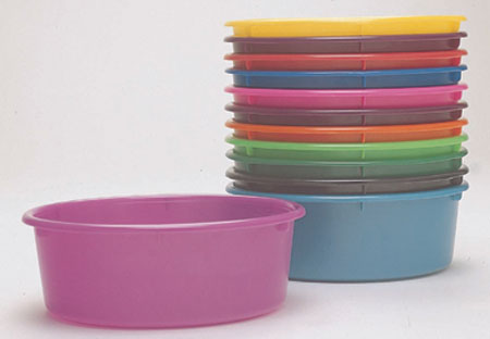 FEED PAN RND 5QT HTPINK