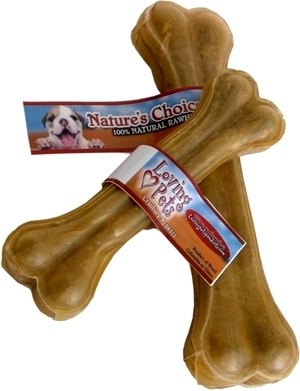 NC PRESSED RAWHIDE BONE 6"
