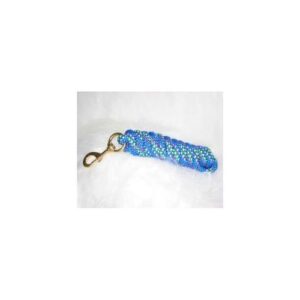 LEAD POLY W/SNAP 10FT CON BLUE