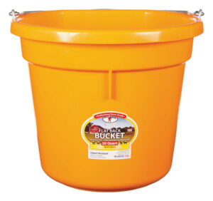 BUCKET FLATBACK 20QT ORANGE LG
