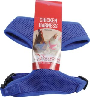 CHICKEN MESH HARNESS MED BLUE