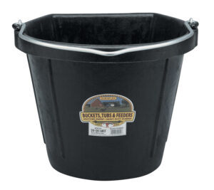 BUCKET FLATBACK 20QT RUBBER LG