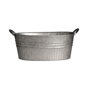 GALV OVAL TUB PLANTER 12"