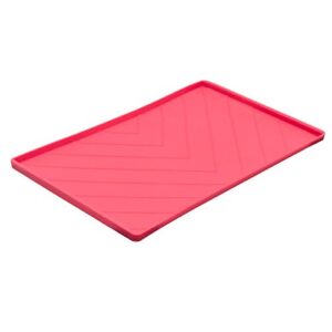MESSY MAT SLCN RED LG