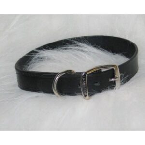 DOG COLLAR 1 X 22 LEATHER