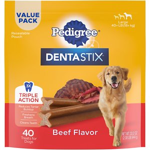 PEDIGREE DENTASTIX BEEF LG 40CT
