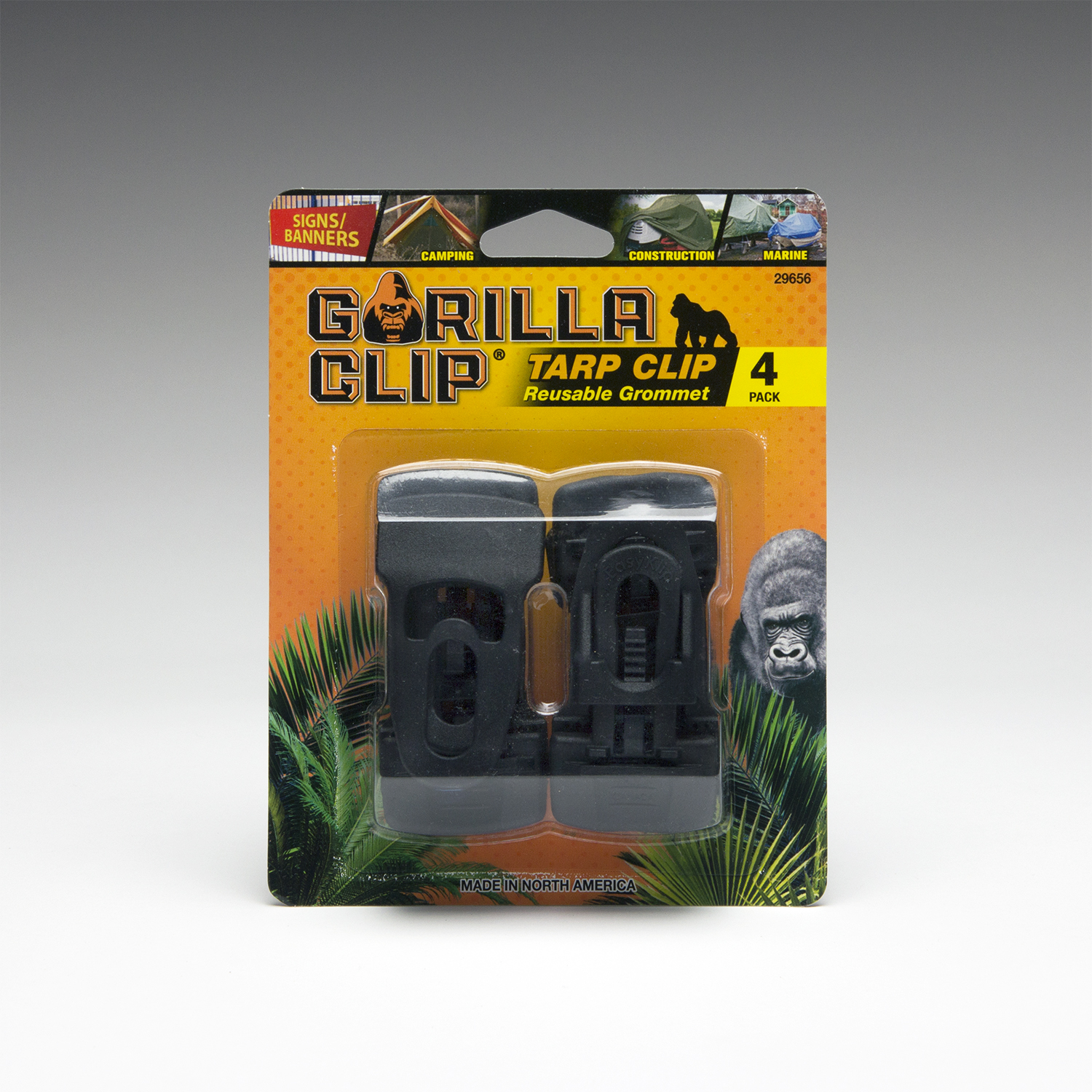 EASYKLIP TARP CLIPS BLACK 4P