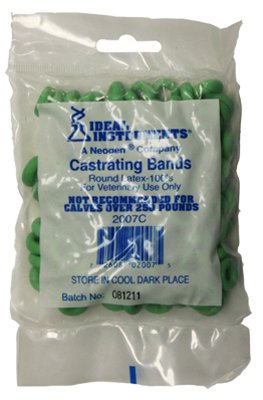 CASTRATING BANDS GREEN 100CT