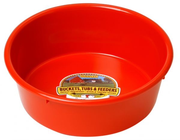 FEED PAN RND 5QT RED