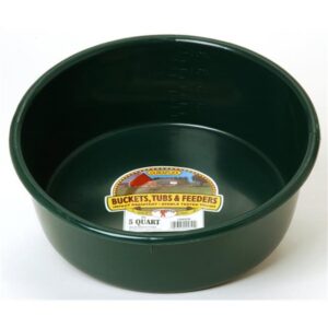 FEEDER PAN PLASTIC GREEN 5QT