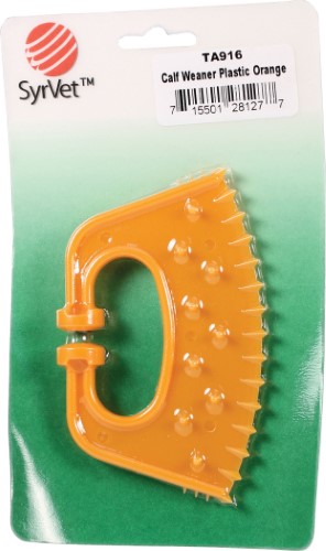 CALF WEANER MED ORANGE PLAS