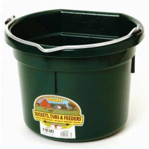 BUCKET FLATBACK 8QT GREEN LG