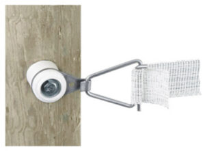 ELEC FENCE END TENSN WHT/2PK