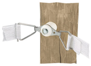 ELC FENCE CRNR TENSN WHT/2PK