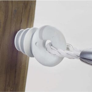 INSULATOR RING WHTE 10/PK