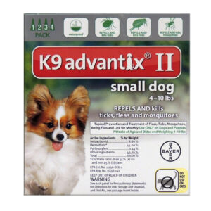 ADVANTIX II DG GRN <10LB 4PK