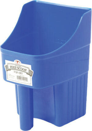 FEED SCOOP ENCLOSED 3QT BLUE
