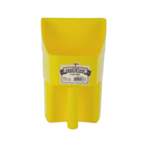 FEED SCOOP ENCLOSED 3QT YELLOW