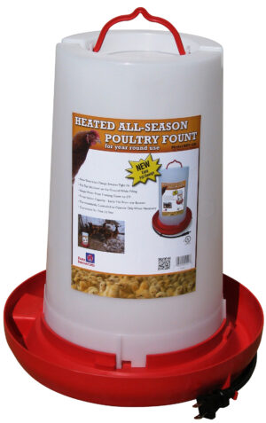 HEATED POULTRY WATERER 3GAL FI