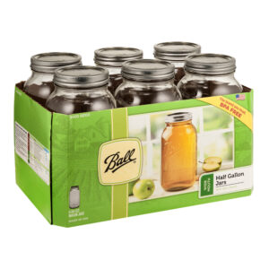 BALL JAR 1/2 GAL WIDE 6PK