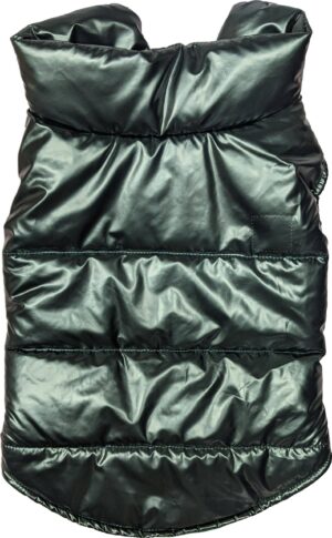 COSMO PUFFY DOG COAT LG GRN