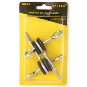 WD PST SCRW-IN GATE ANCR BLK