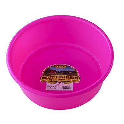 FEED PAN 5QT PLAS PINK