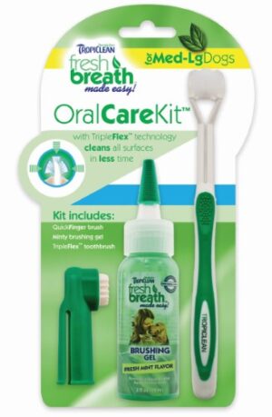 FB ORAL CARE KIT M/L DOG 2OZ