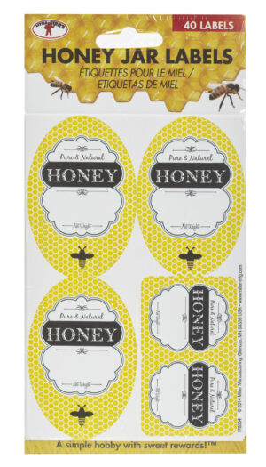 HONEY JAR LABELS PACK OF 40