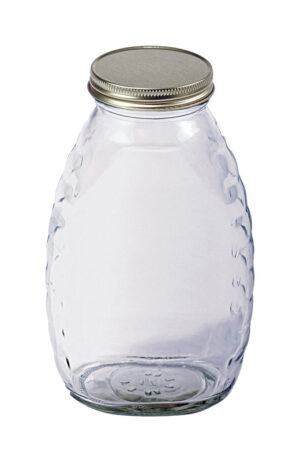 GLASS HONEY JAR 16 OZ 12PK